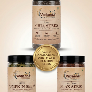Weight Loss Seeds Combo – Chia Flax Pumpkin Seeds Pack by Vedanna Foods