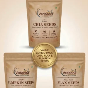 Weight Loss Seeds Combo – Chia Flax Pumpkin Seeds Pack by Vedanna Foods