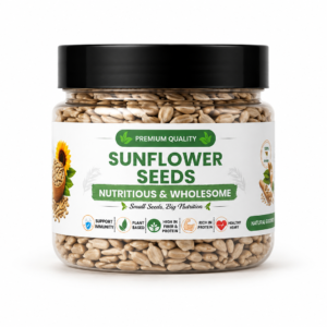 VEDANNA Sunflower Seeds 200g Jar - Raw Natural High Protein Seeds